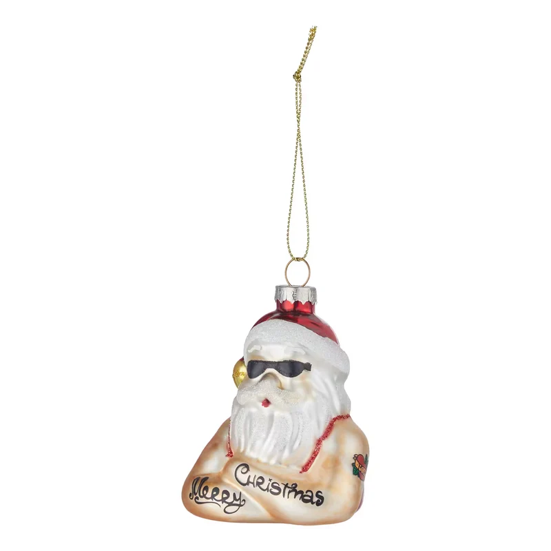 HANG ON Baumhänger Santa mit Tattoos