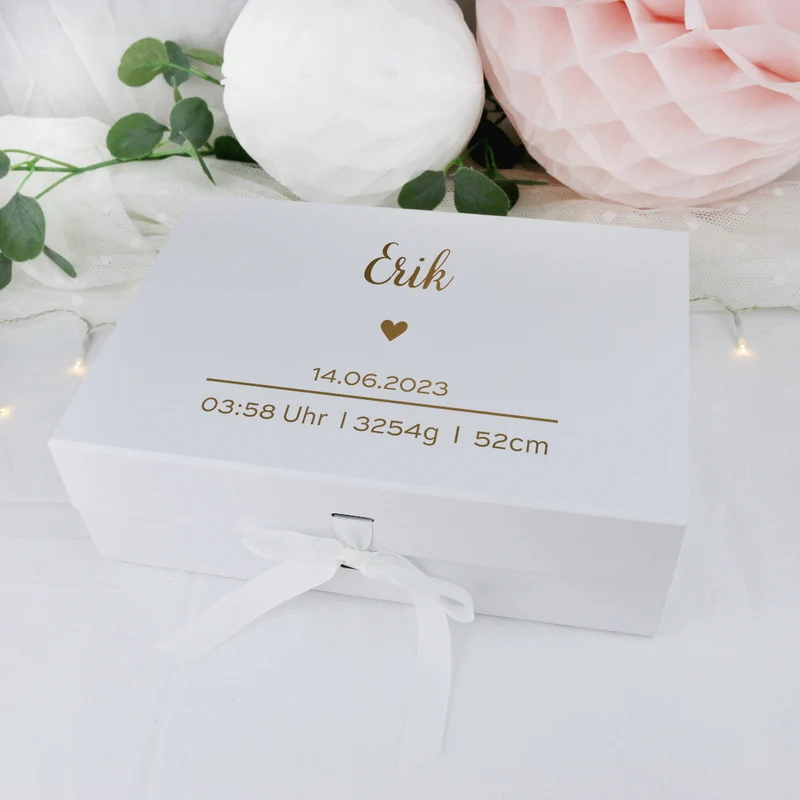 Personalisierte Geschenkbox zur Geburt