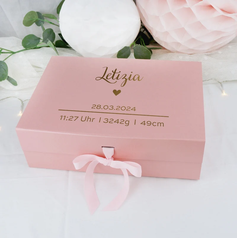 Personalisierte Geschenkbox zur Geburt