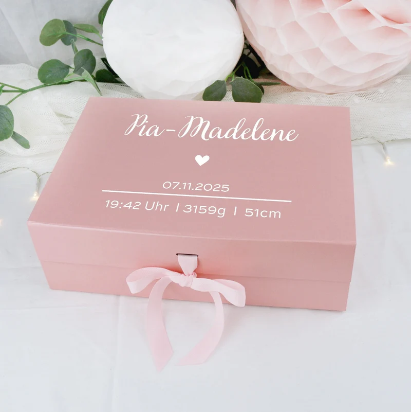 Personalisierte Geschenkbox zur Geburt