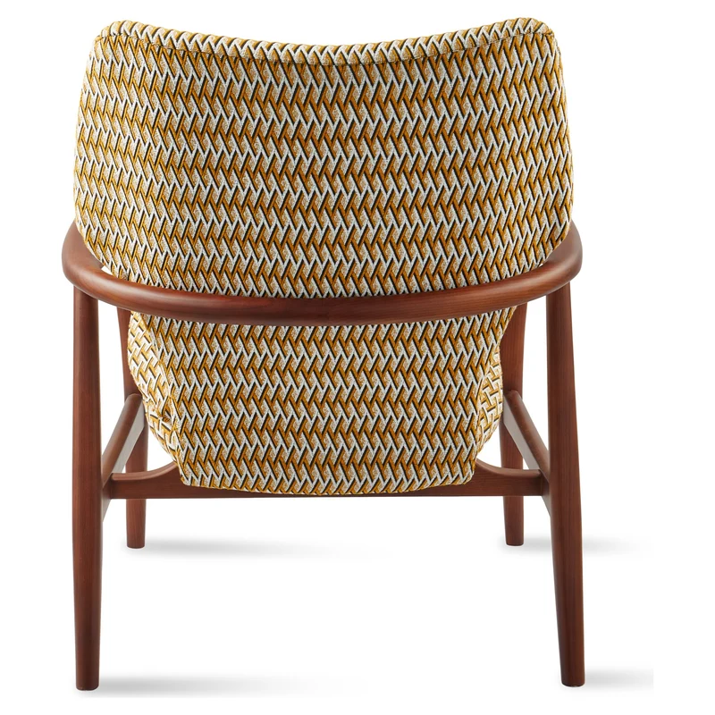 Lounge Chair GEO PIGGY gelb-braun