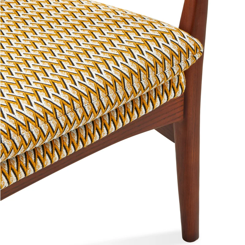 Lounge Chair GEO PIGGY gelb-braun