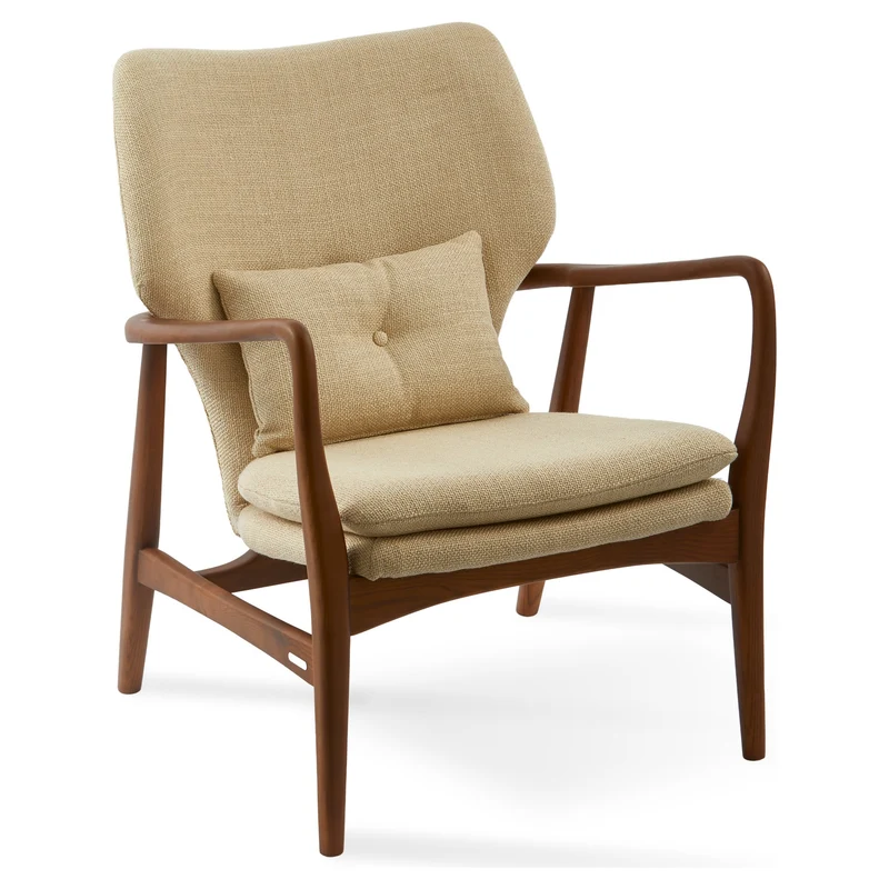 Lounge Chair SMOOTH FABRIC PEGGY beige