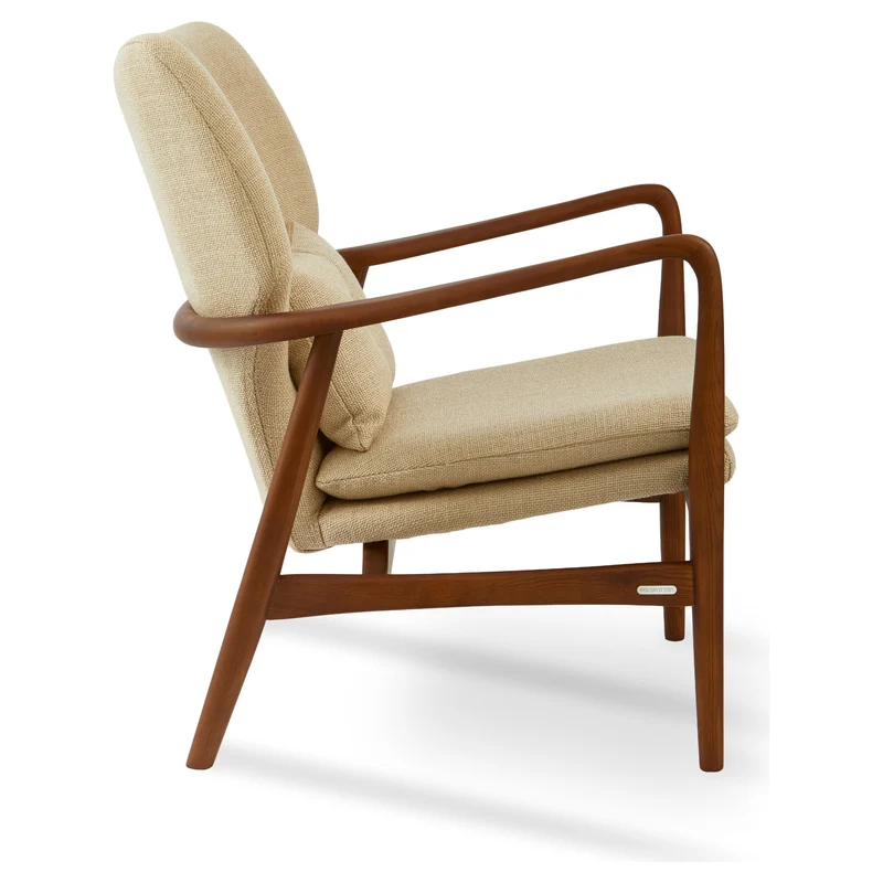 Lounge Chair SMOOTH FABRIC PEGGY beige