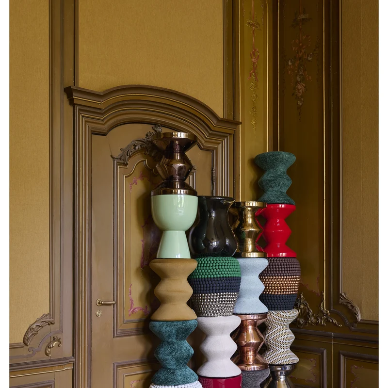 Hocker SOFT ZIG ZAG grün