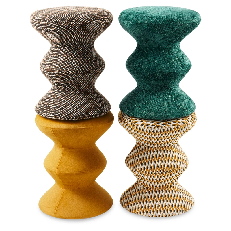 Hocker SOFT ZIG ZAG grün