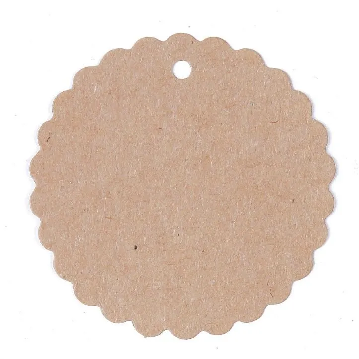Anhänger Rosette Vintage (24 Stück) braun