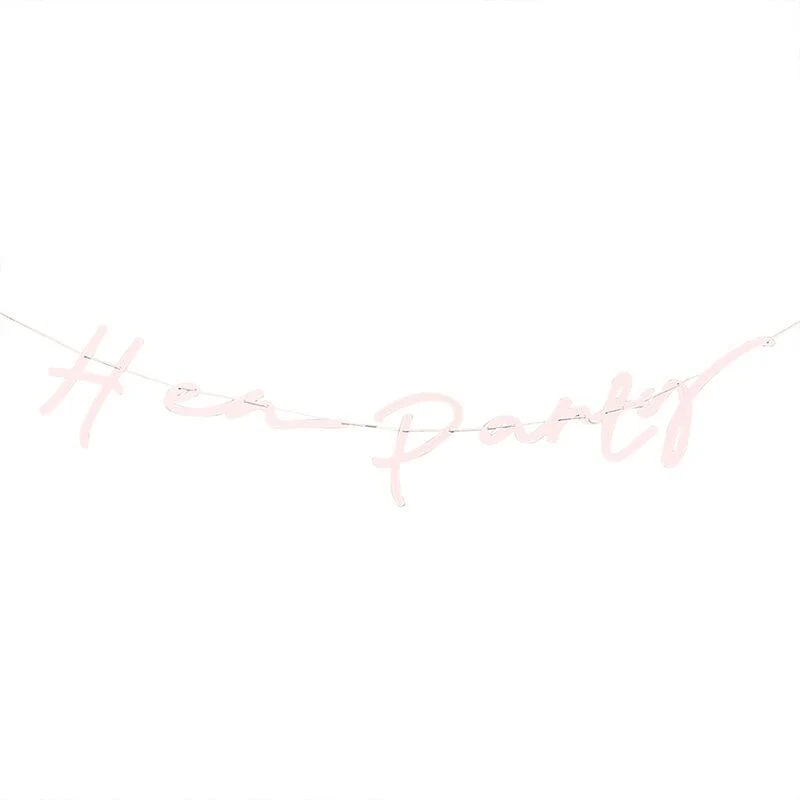 Girlande Hen Party rosa