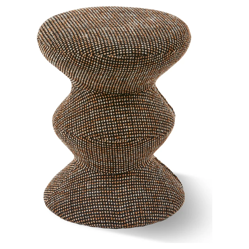 Hocker SPECKLED SOFT ZIG ZAG braun