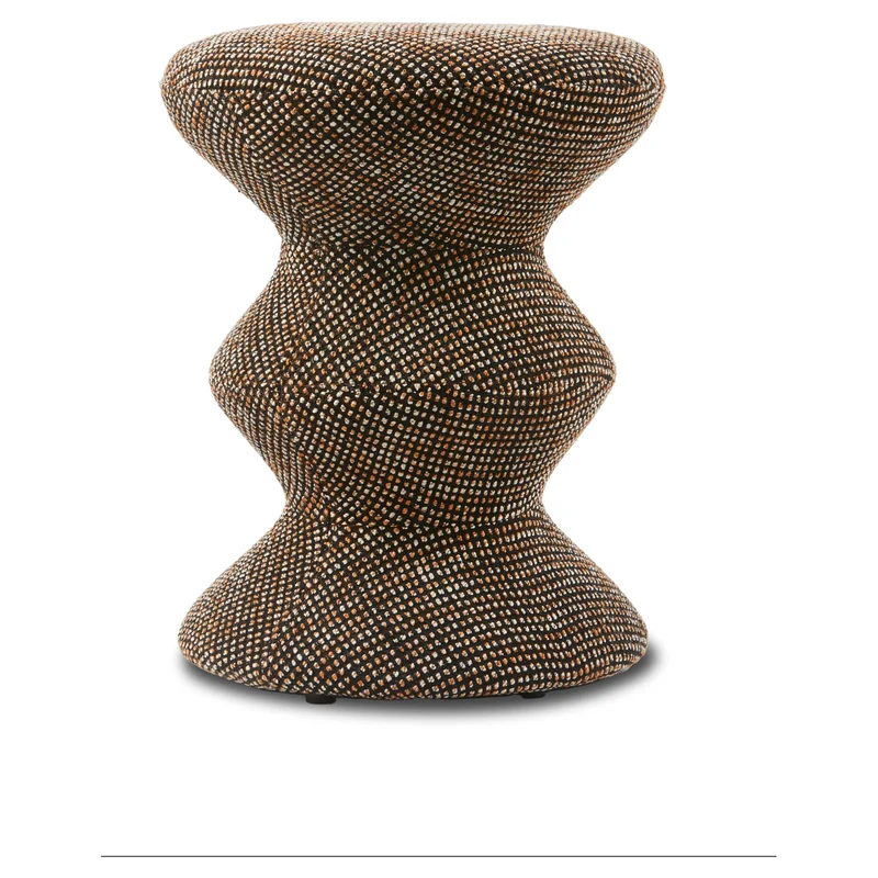 Hocker SPECKLED SOFT ZIG ZAG braun