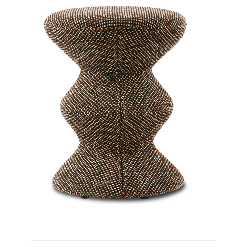 Hocker SPECKLED SOFT ZIG ZAG braun