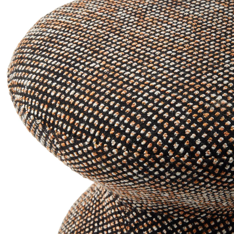 Hocker SPECKLED SOFT ZIG ZAG braun