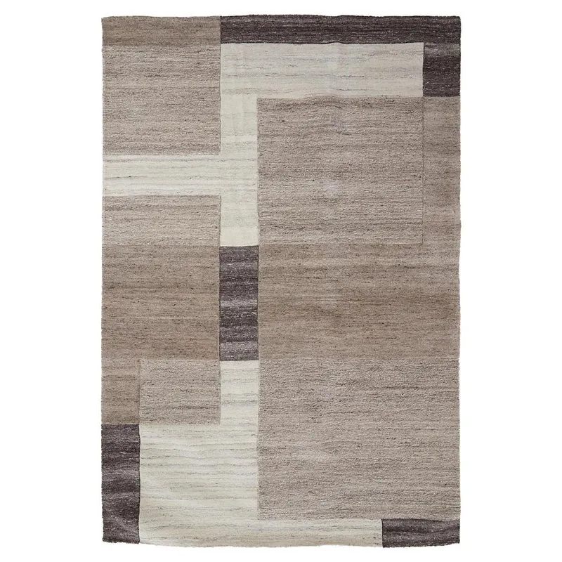 Wollteppich ALMAO beige, dunkel-braun 200x300cm