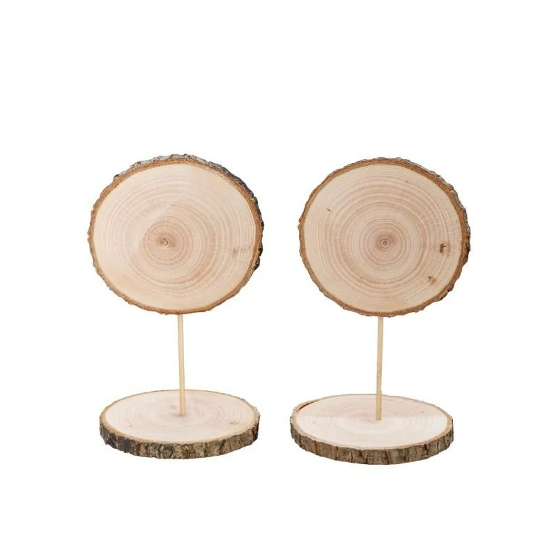 DIY Tischnummern Holzscheibe (4 Stück)