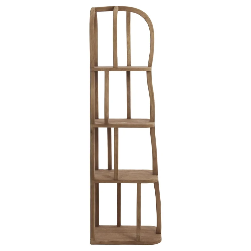 Regal LOWE grau-braun 53x40x175cm