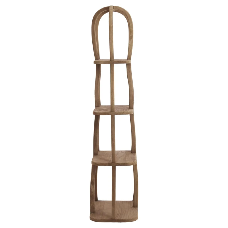 Regal LOWE grau-braun 53x40x175cm