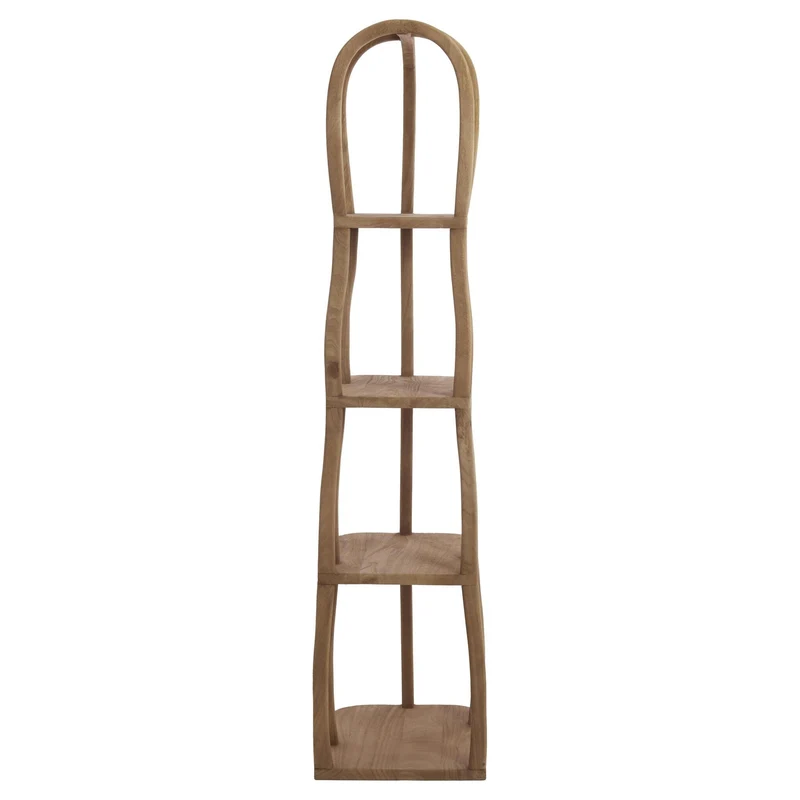 Regal LOWE grau-braun 53x40x175cm
