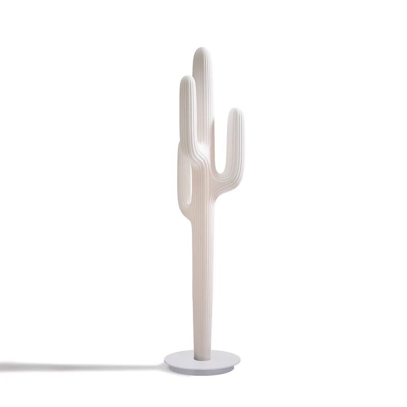 Stehlampe SAGUARO OUTDOOR weiß in Kakteenform