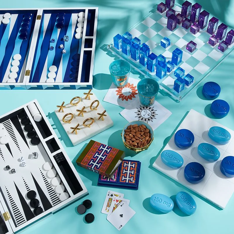 Backgammon Set SORRENTO blau
