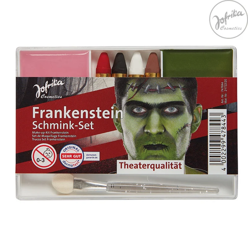 Jofrika Karneval Schmink-Set "Frankenstein" 747844 | Theater Qualität