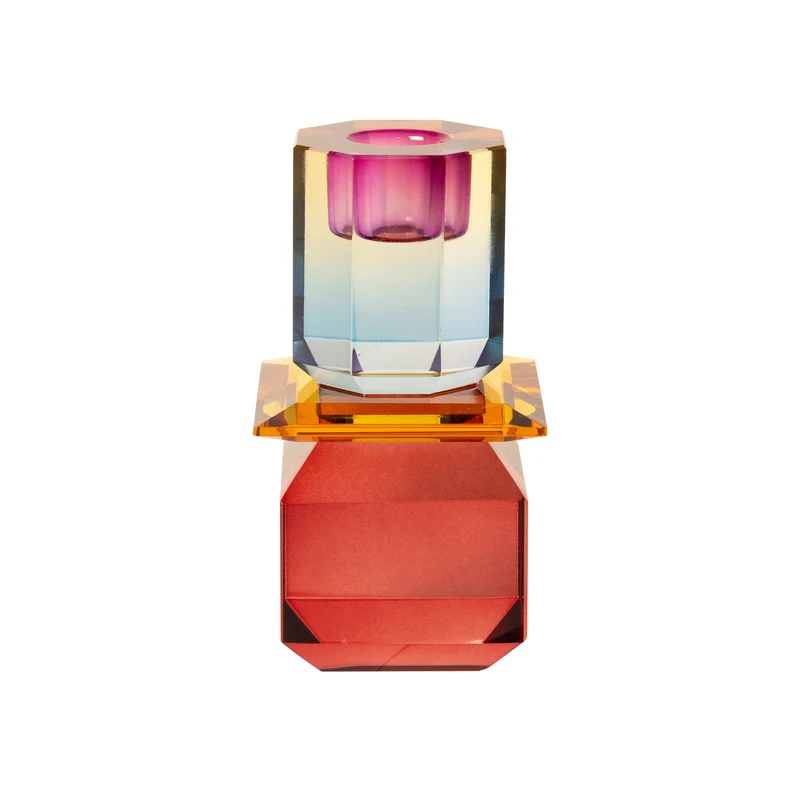 Kristallhalter AURORA in Bordeaux/Bernstein/Blau Ombre