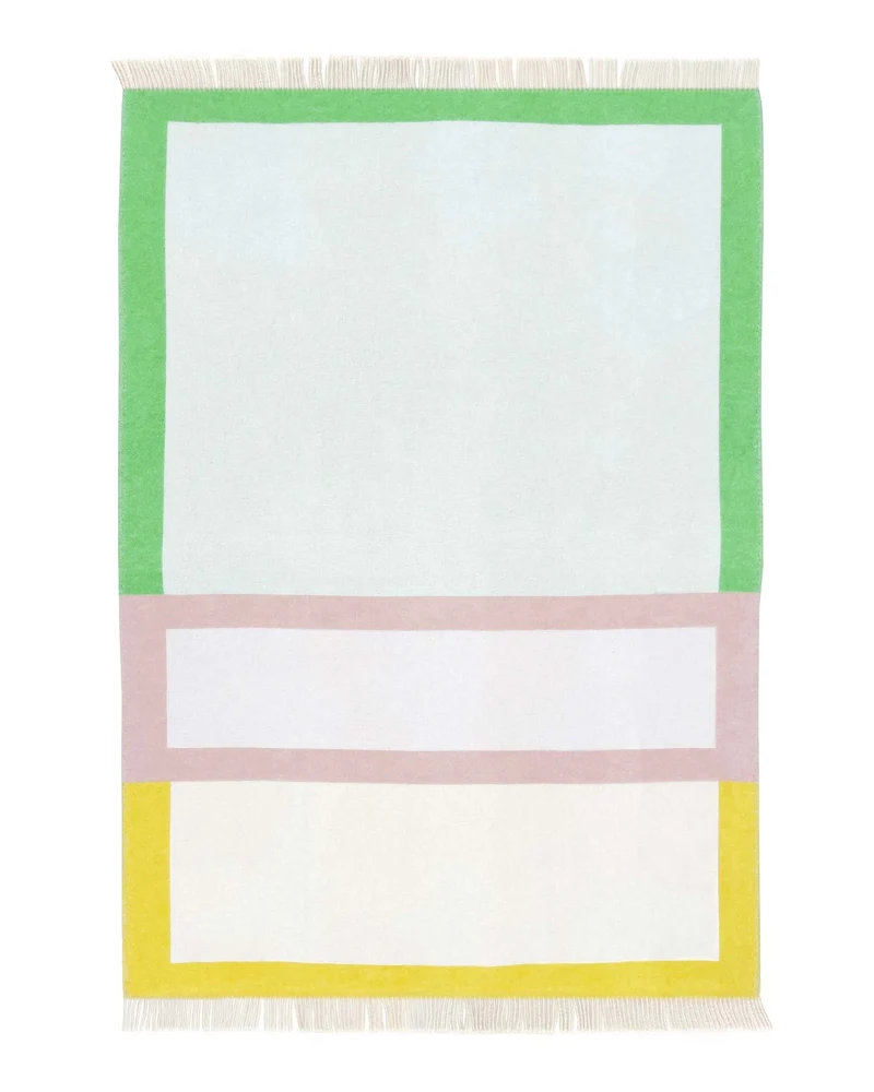 Wolldecke COLOR BLOCK No.2, gelb