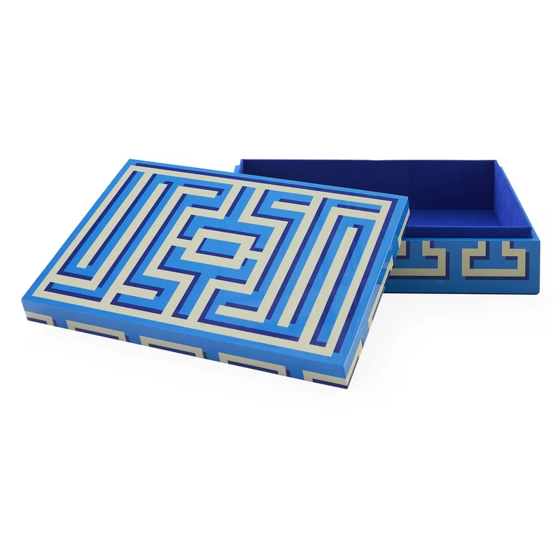 Design Box LABYRINTH L blau