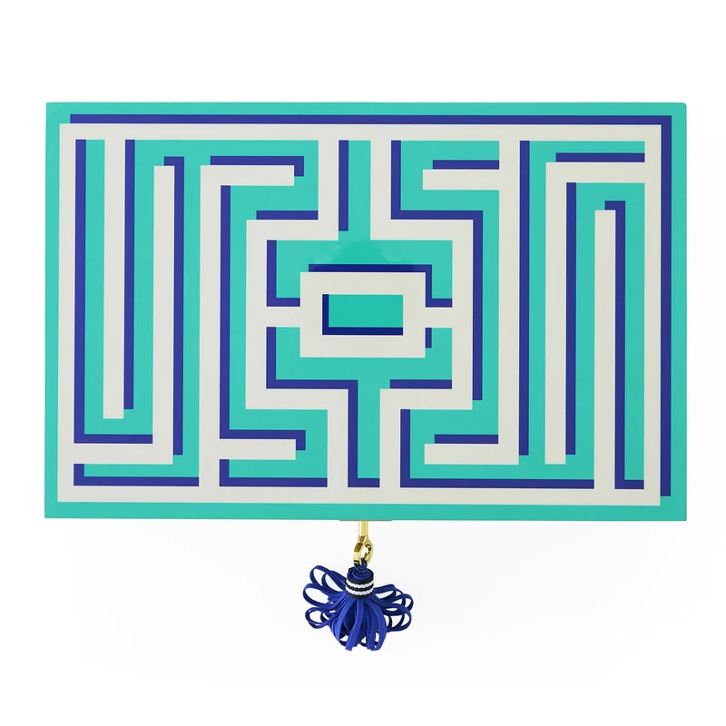 Schmuckbox LABYRINTH türkis