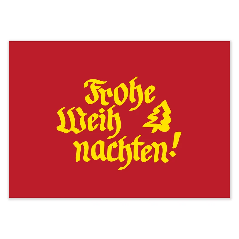 Grußkarte "Frohe Weihnachten"