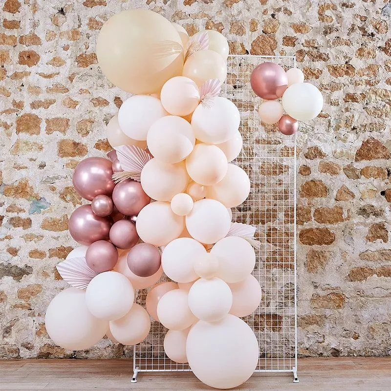 Ballon Girlande Set Farbmix und Pampas (71-teilig)