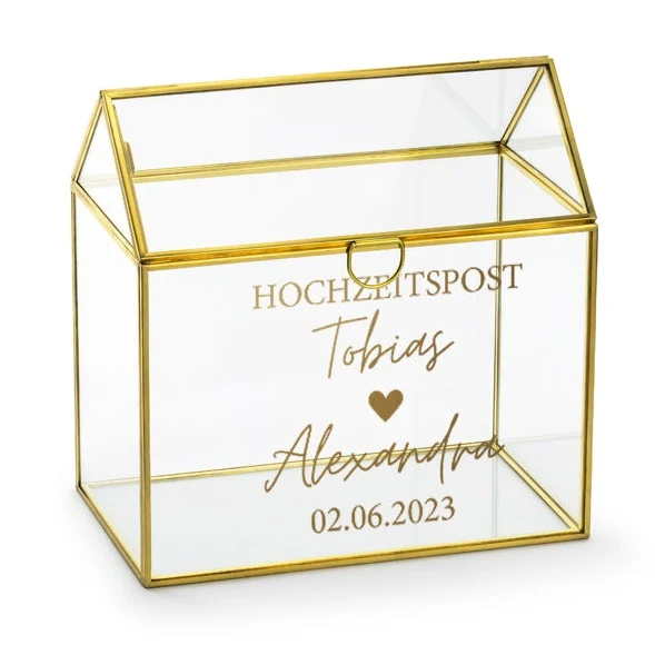 Personalisierter Aufkleber für Briefbox Hochzeitspost