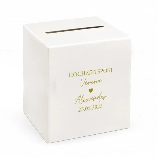 Personalisierter Aufkleber für Briefbox Hochzeitspost