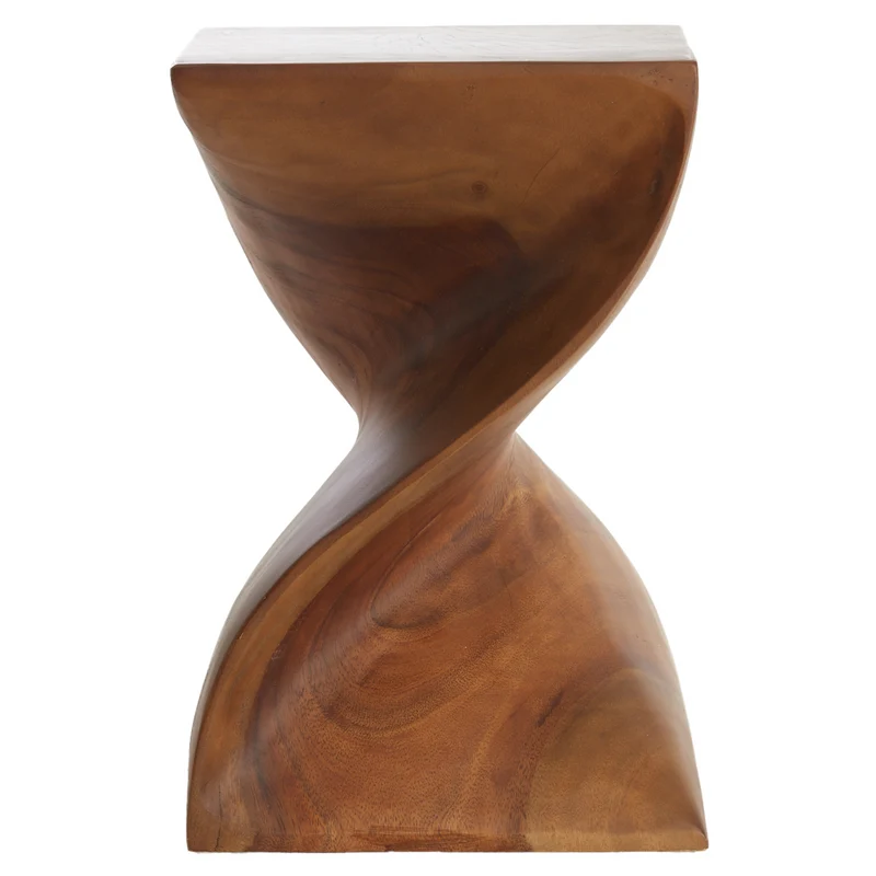 Beistelltisch MUHAN aus Holz in braun 30x30x45cm