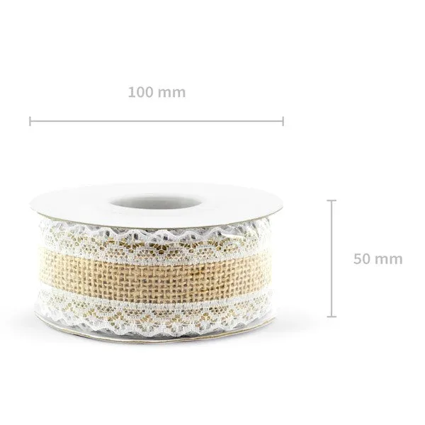 Vintage Jute Band elegant 5m