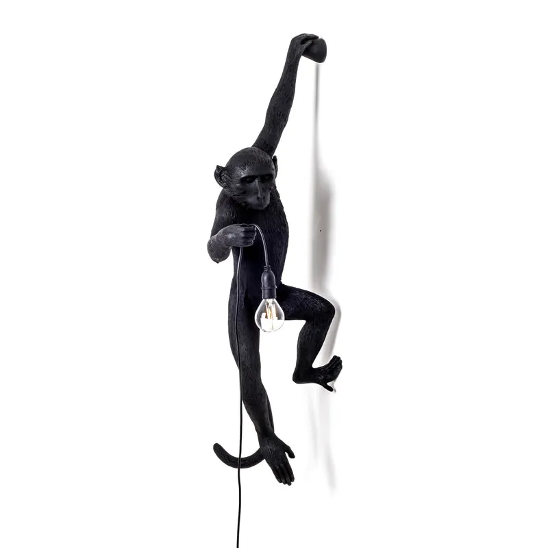 Lampe MONKEY HANGING links schwarz H76,8
