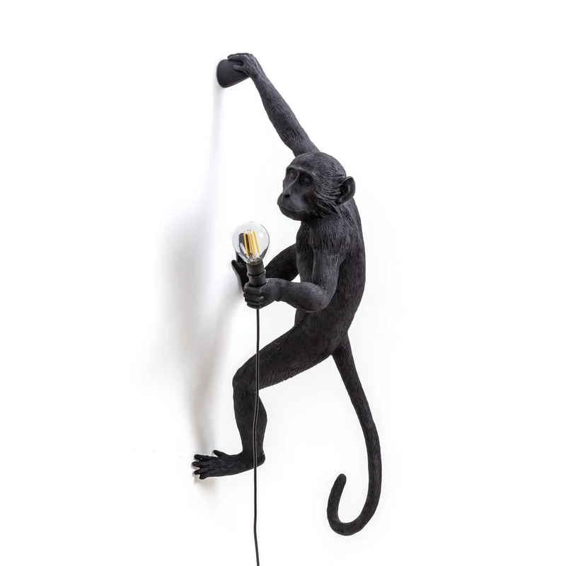 Lampe MONKEY HANGING 02 rechts schwarz H65