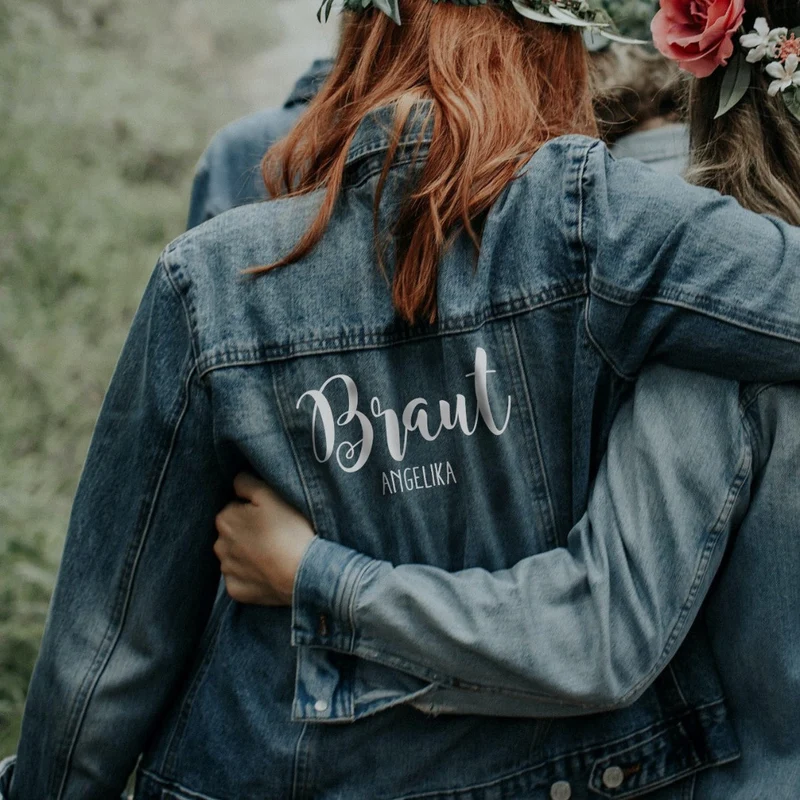 Personalisiertes Bügelbild Braut