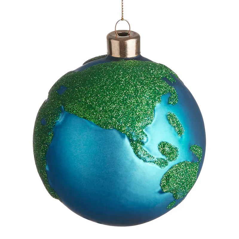 HANG ON Weihnachtskugel Weltkugel