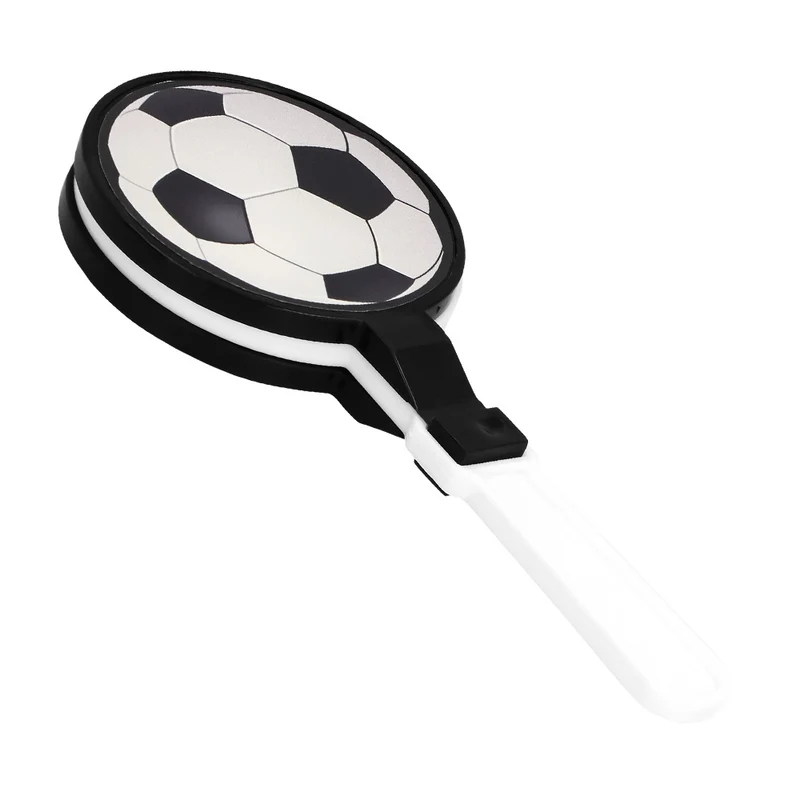 Handklatscher Fußball 6 Stück 9x4 cm | Schwarz Weiß