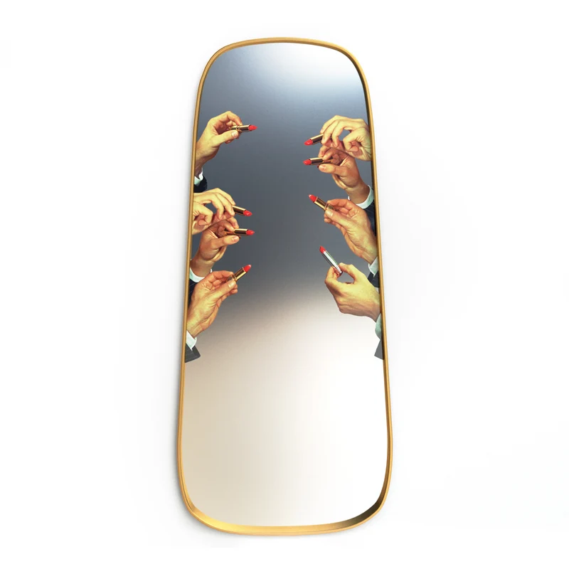 Spiegel LIPSTICKS gold H140