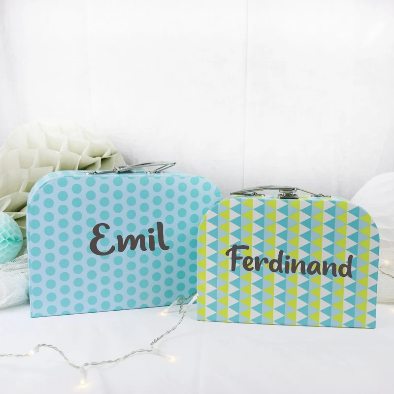 Personalisiertes Koffer Set blau