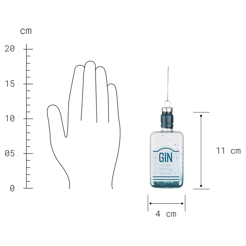 HANG ON Baumanhänger Gin Flasche