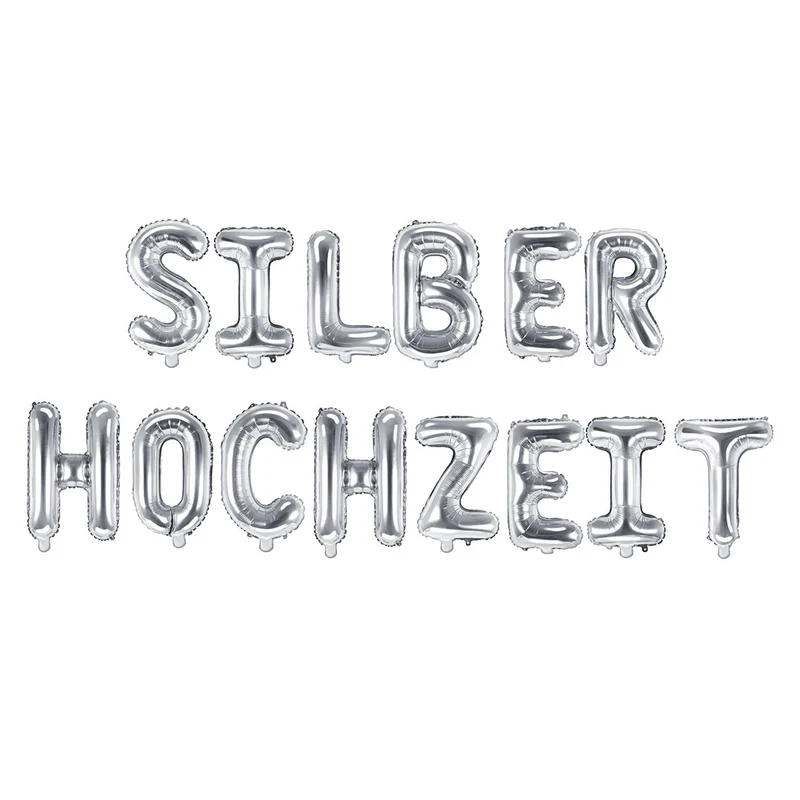 Folienballon Silberhochzeit