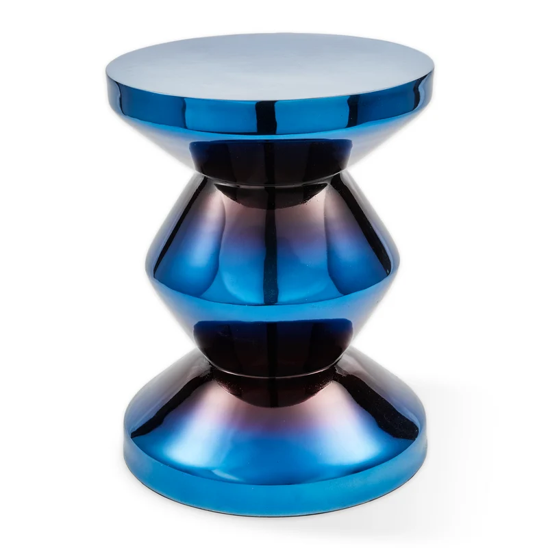 Zig Zag Metal Hocker/Beistelltisch verschiedenen Farben