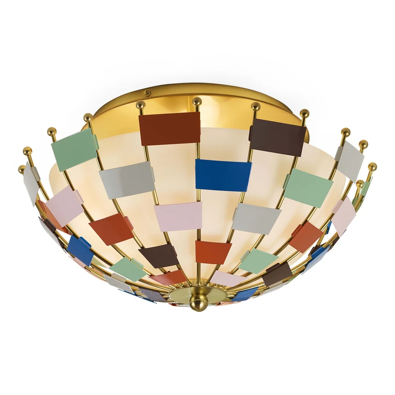 Deckenleuchte MIAMI gold/bunt ø46,4cm