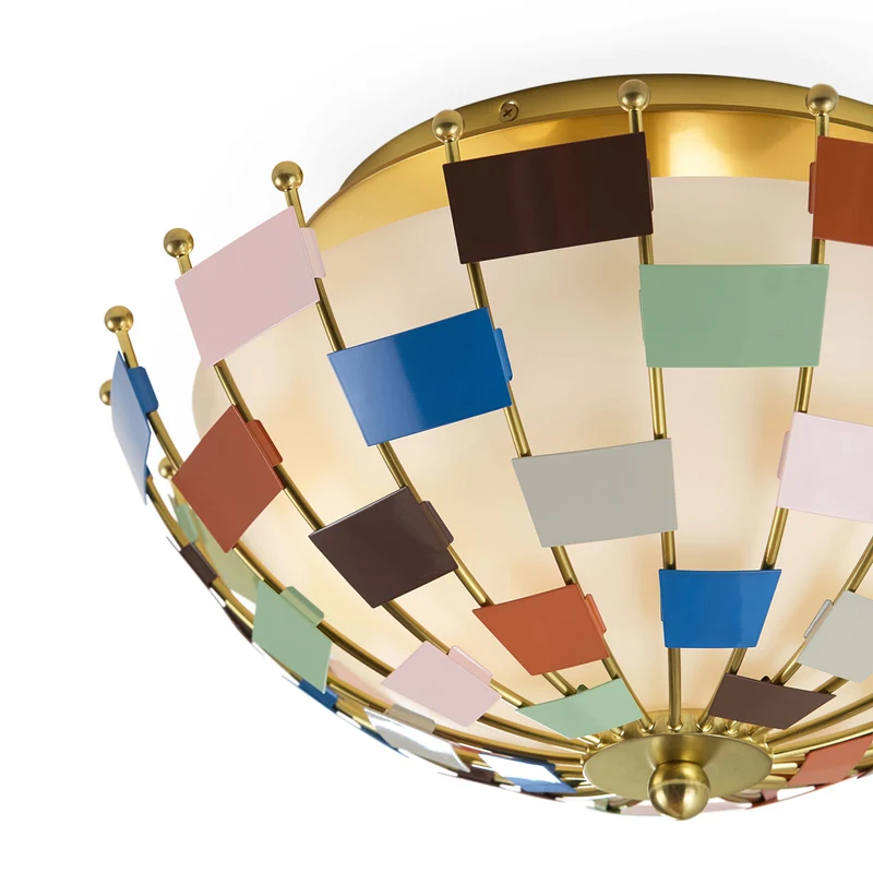 Deckenleuchte MIAMI gold/bunt ø46,4cm