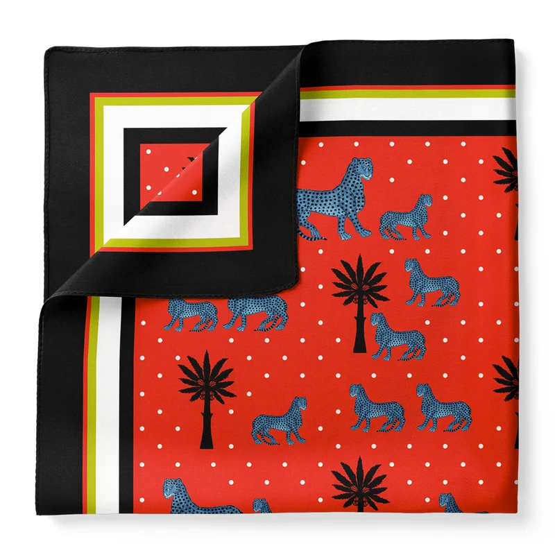 Kleiner Seidenschal SMALL SQUARE versch. Farben 55 x 55cm