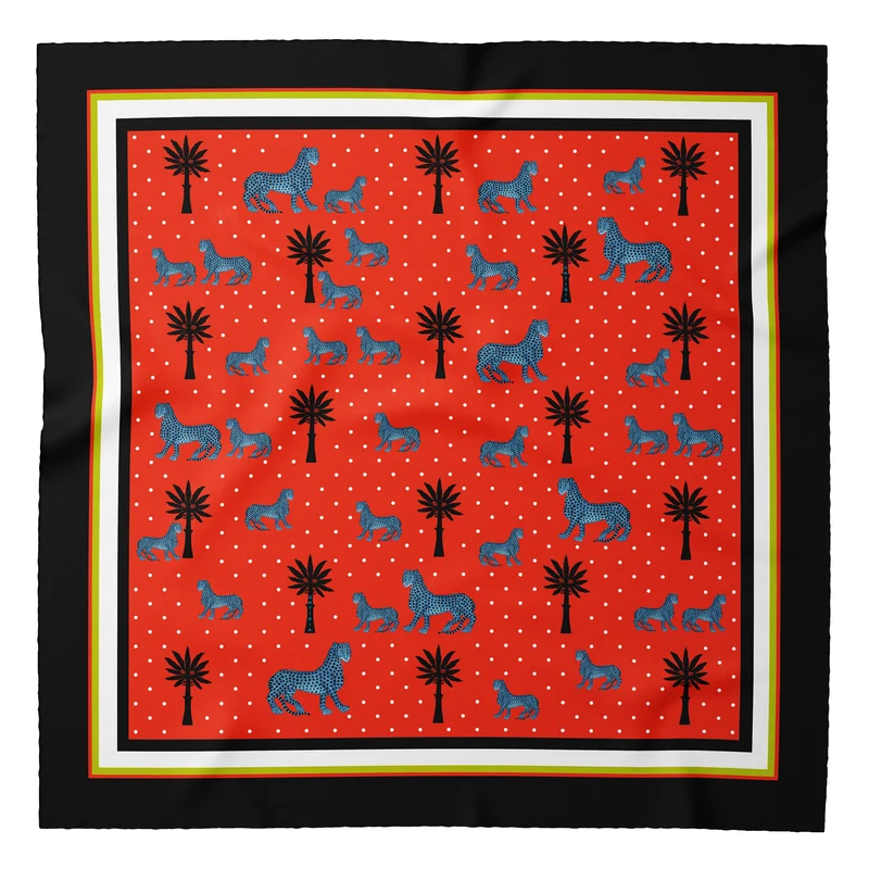 Kleiner Seidenschal SMALL SQUARE versch. Farben 55 x 55cm