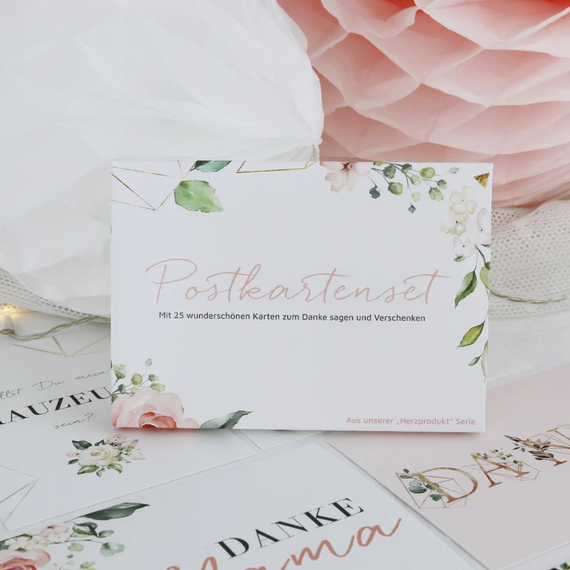 Postkarten Set Hochzeit (26 Karten)
