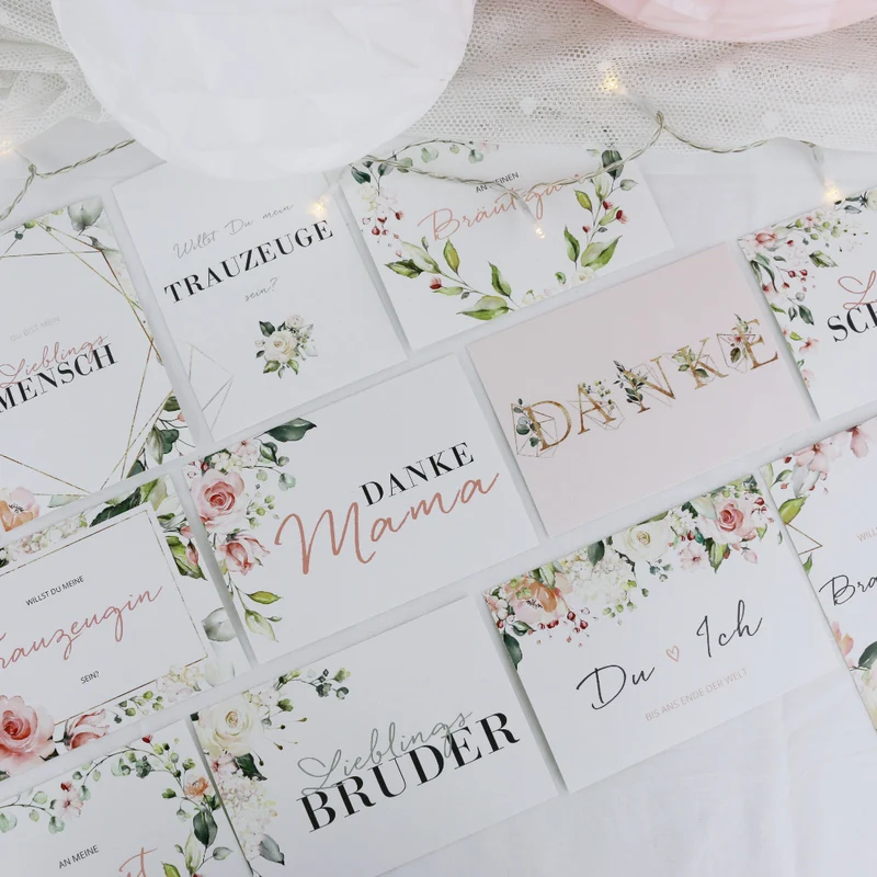Postkarten Set Hochzeit (26 Karten)
